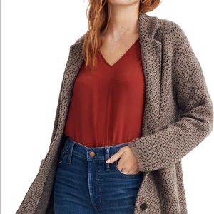 Madewell Birds eye sweater Coat
